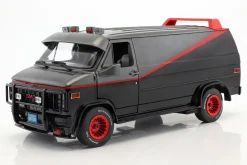 B.A.'s GMC Vandura Baujahr 1983 TV-Serie Das A-Team (1983-87) schwarz / rot / grau 1:18 Greenlight