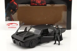 Batmobile mit Batman Figur Film The Batman 2022 schwarz 1:18 Jada Toys