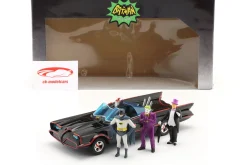 Batmobil Serie: "Batman" mit Figuren Batman, Joker, Robin, Pinguin 1:24 Jada Toys