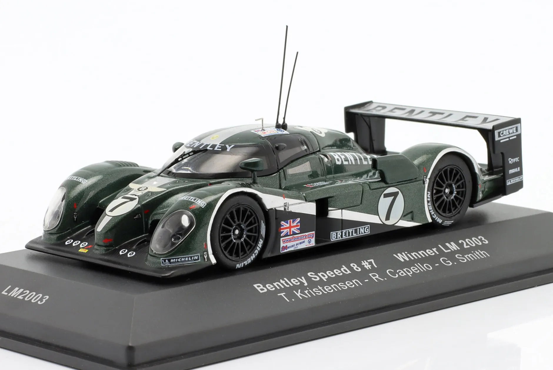 Bentley Speed 8 #7 Sieger 24h LeMans 2003 Kristensen, Capello, Smith 1:43 Ixo