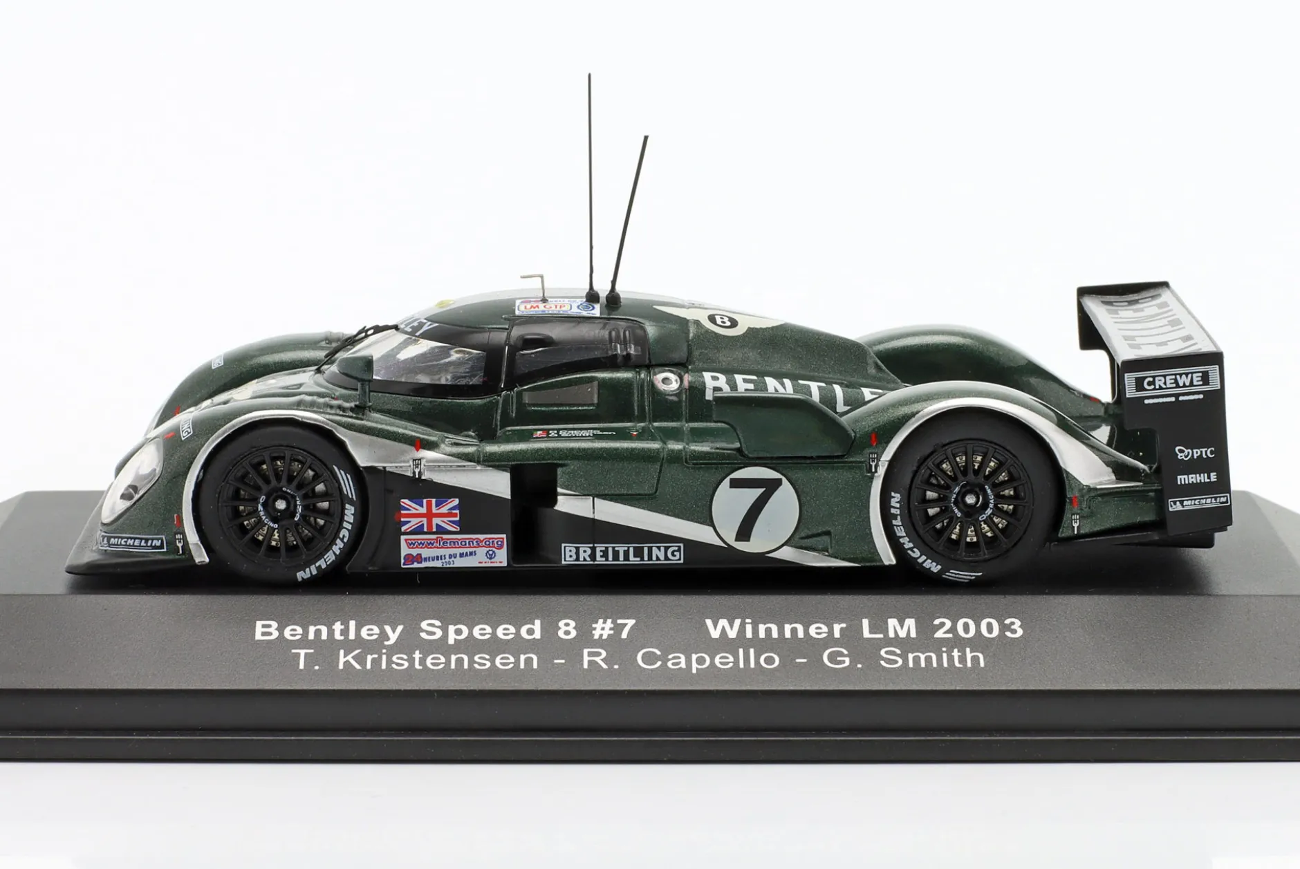 Bentley Speed 8 #7 Sieger 24h LeMans 2003 Kristensen, Capello, Smith 1:43 Ixo