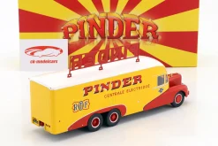 Bernard 28 Electrical Truck Pinder Zirkus Baujahr 1951 gelb / rot 1:43 Direkt Collections
