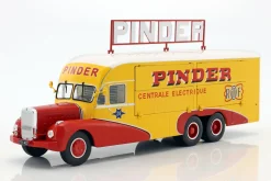 Bernard 28 Electrical Truck Pinder Zirkus Baujahr 1951 gelb / rot 1:43 Direkt Collections