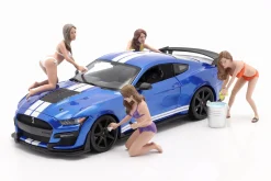 Bikini Car Wash Girl Cindy mit Eimer Figur 1:18 American Diorama