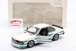 BMW Alpina B7 Turbo (E24) Baujahr 1984 weiß mit Dekor 1:18 Solido