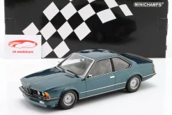 BMW 635 CSi Baujahr 1982 petrolblau metallic 1:18 Minichamps