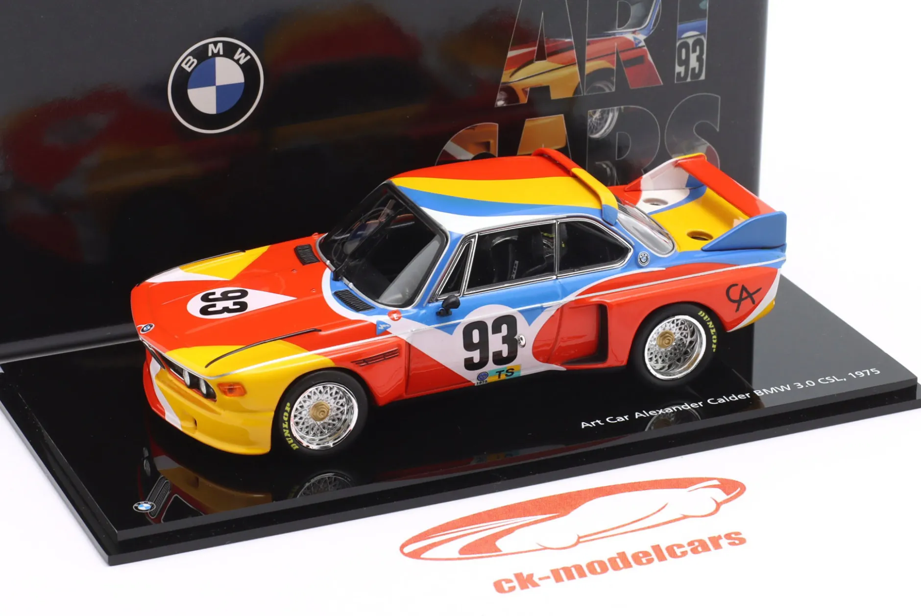 BMW 3.0 CSL #93 24h LeMans 1975 Art Car Alexander Calder 1:43 Norev