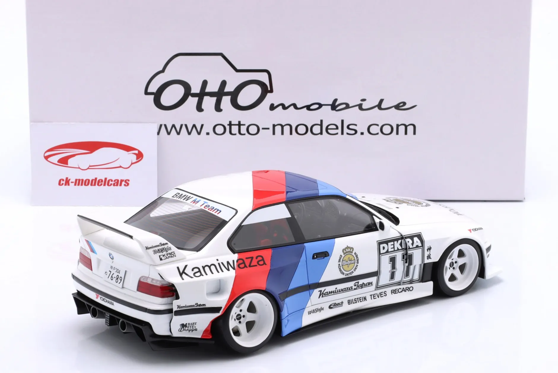 BMW E36 Coupe Kamiwaza Khyzyl Saleem #11 Baujahr 2024 weiß 1:18 OttOmobile