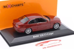 BMW 3er Serie 328 Ci Coupe (E46) Baujahr 1999 rot metallic 1:43 Minichamps