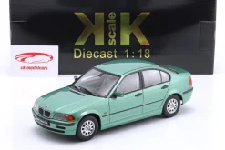 BMW 3er Serie (E46) Limousine Baujahr 1999 grün metallic 1:18 KK-Scale
