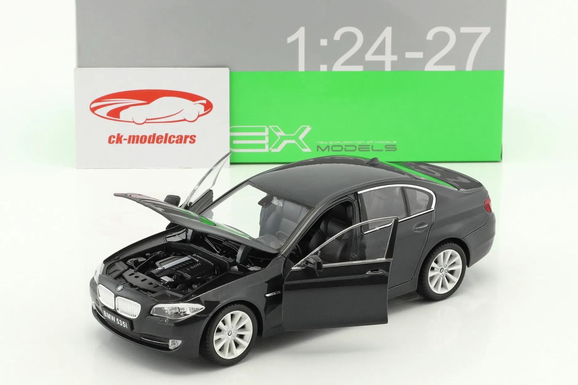 BMW 535i Baujahr 2010 schwarz metallic 1:24 Welly