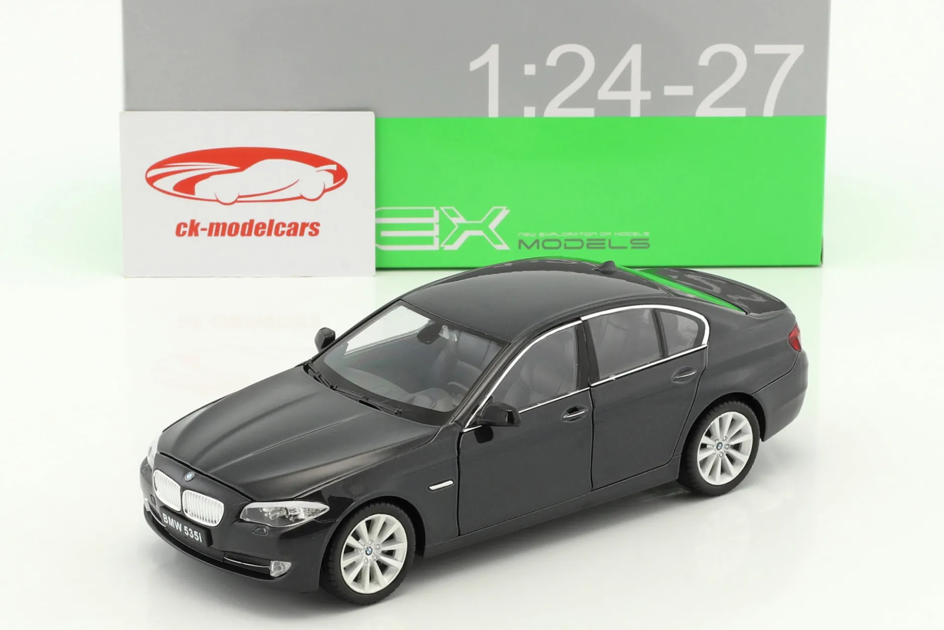 BMW 535i Baujahr 2010 schwarz metallic 1:24 Welly