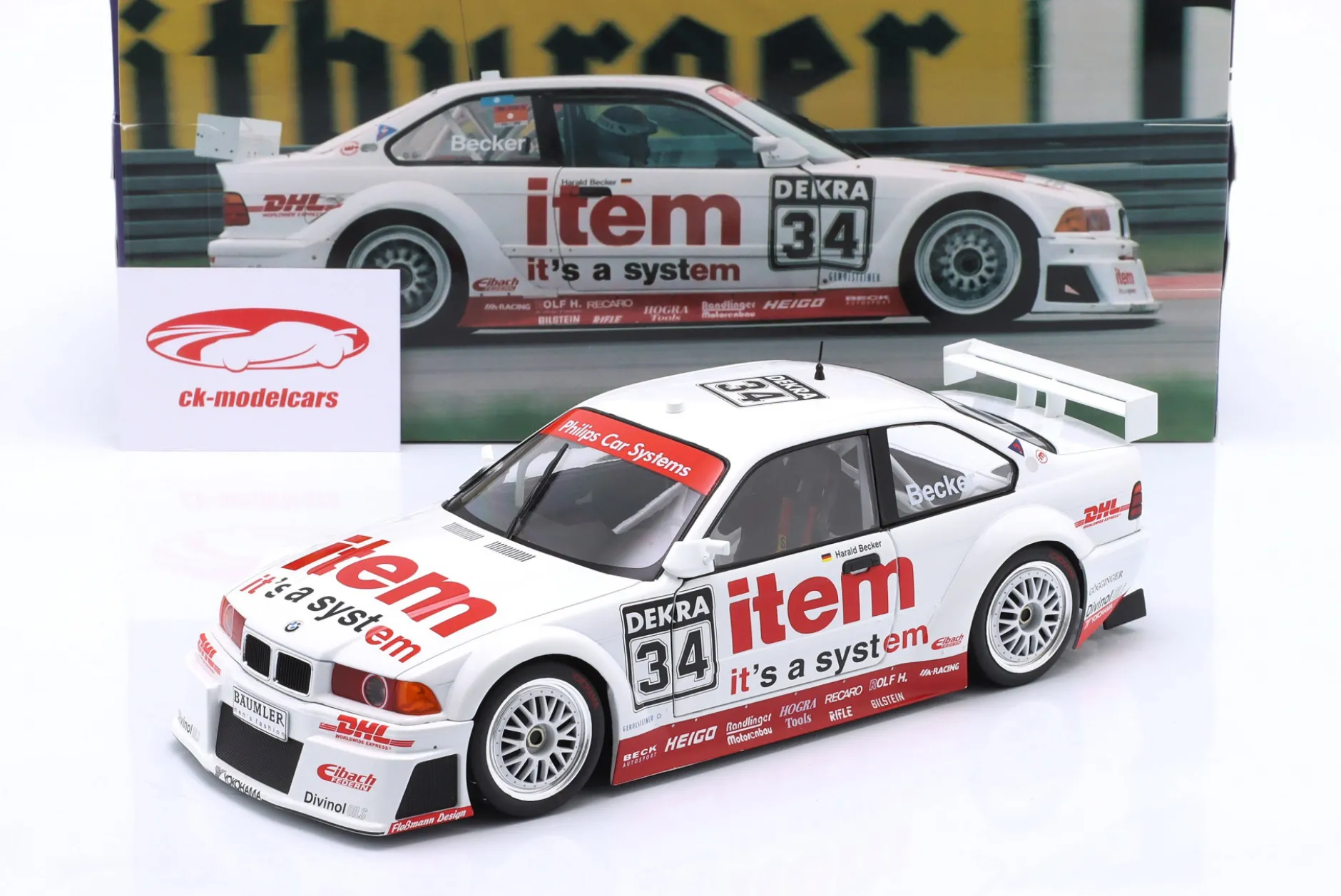 BMW 325i Coupe E36 DTM #34 DTM 1994 Harald Becker 1:18 WERK83