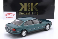 BMW 740i E38 Baujahr 1994 metallic grün 1:18 KK-Scale
