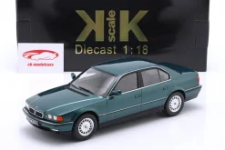 BMW 740i E38 Baujahr 1994 metallic grün 1:18 KK-Scale