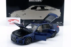 BMW i4 M50 Baujahr 2022 blau metallic 1:18 Minichamps