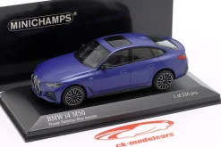 BMW i4 M50 Baujahr 2022 frozen portimaoblau metallic 1:43 Minichamps