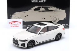BMW i4 M50 Baujahr 2022 weiß metallic 1:18 Minichamps