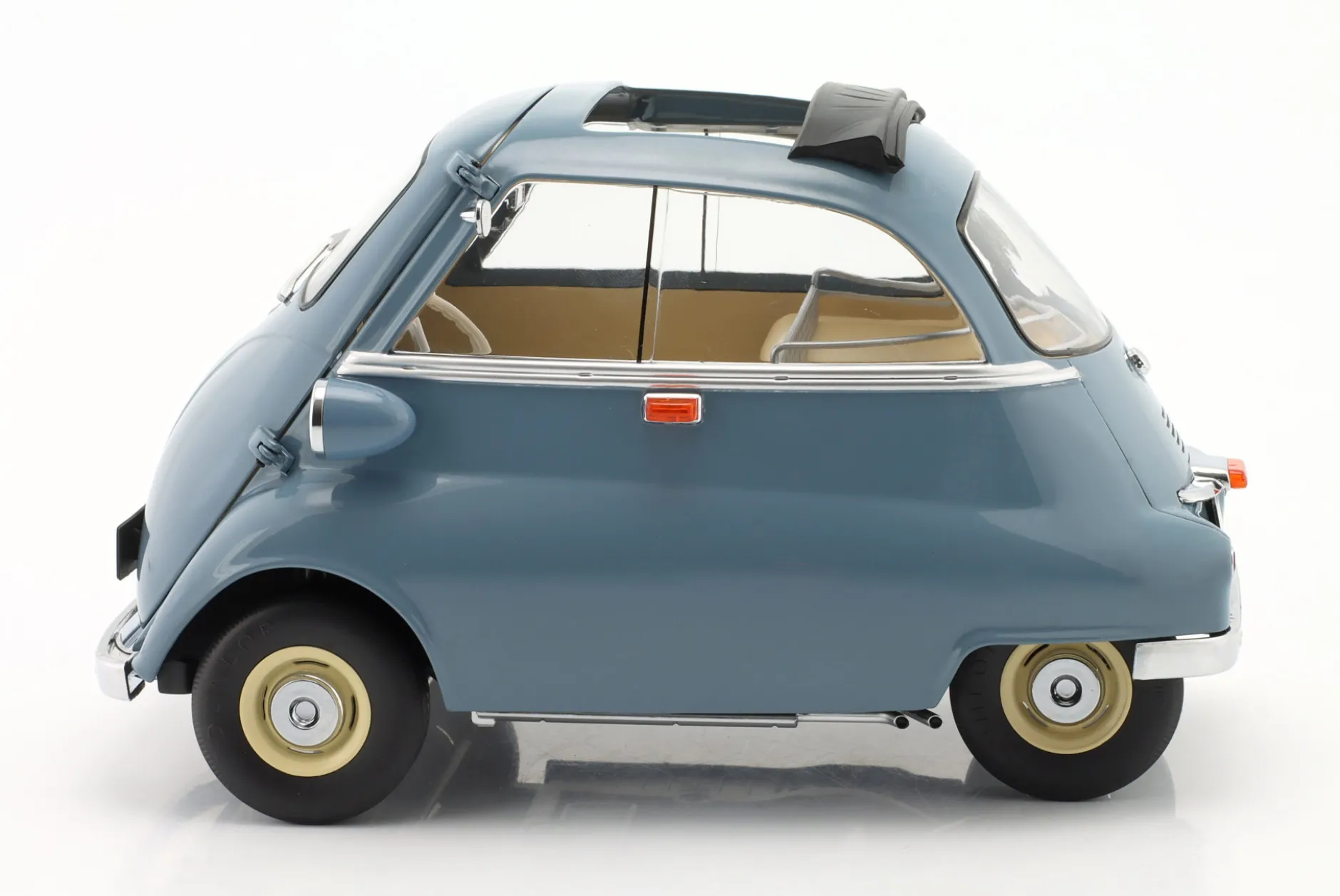 BMW 250 Isetta Baujahr 1959 blaugrau 1:12 KK-Scale