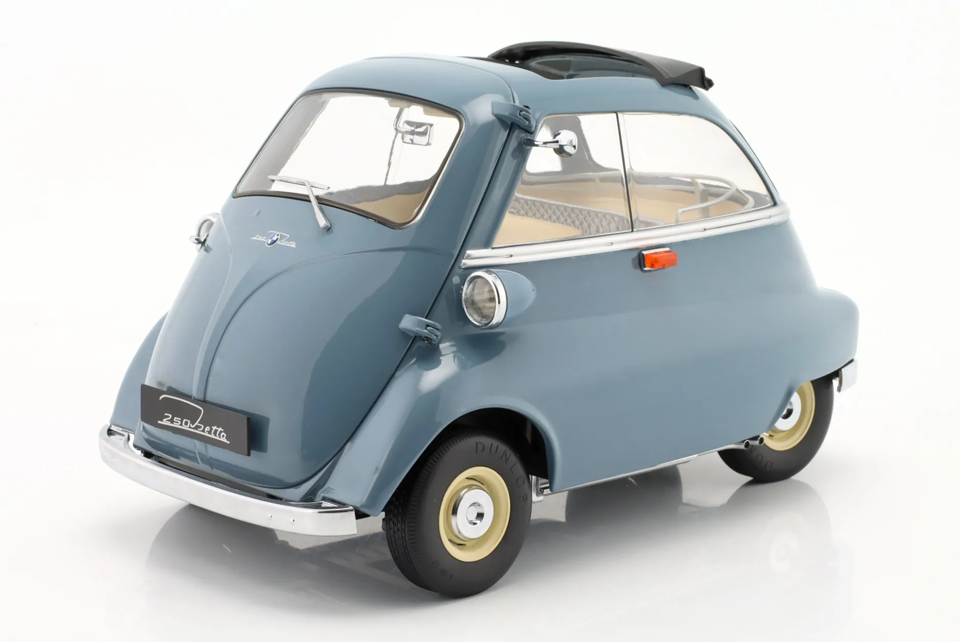 BMW 250 Isetta Baujahr 1959 blaugrau 1:12 KK-Scale