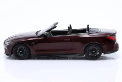 BMW M4 Cabriolet (G83) Baujahr 2021 dunkelrot metallic 1:18 Minichamps