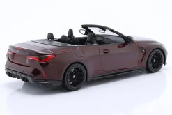 BMW M4 Cabriolet (G83) Baujahr 2021 dunkelrot metallic 1:18 Minichamps
