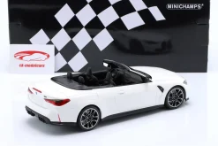 BMW M4 Cabriolet (G83) Baujahr 2021 weiß 1:18 Minichamps