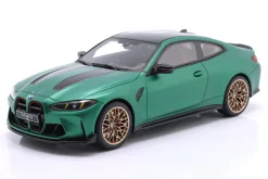 BMW M4 CS Baujahr 2024 dunkelgrün metallic 1:18 GT-Spirit
