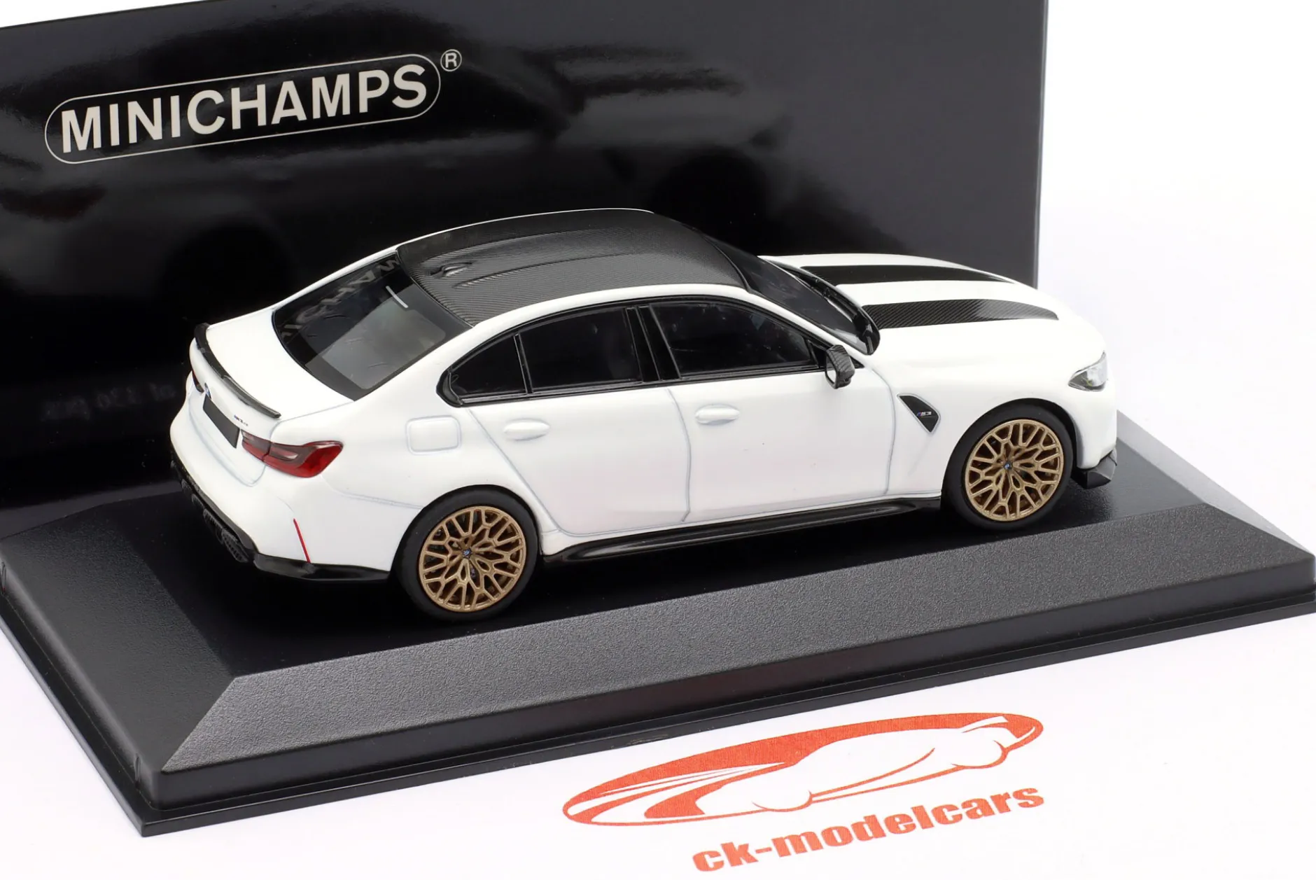 BMW M3 CS Baujahr 2023 mattweiß 1:43 Minichamps