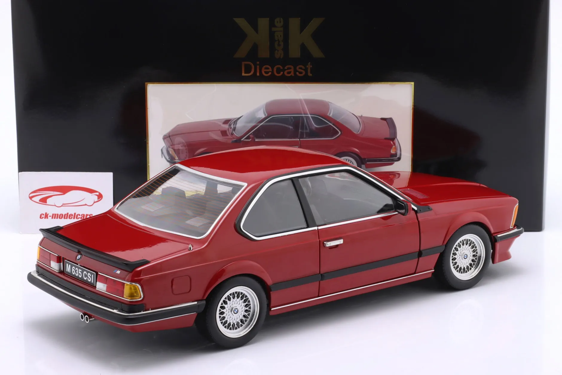 BMW M635 CSi Baujahr 1987 rot 1:12 KK-Scale