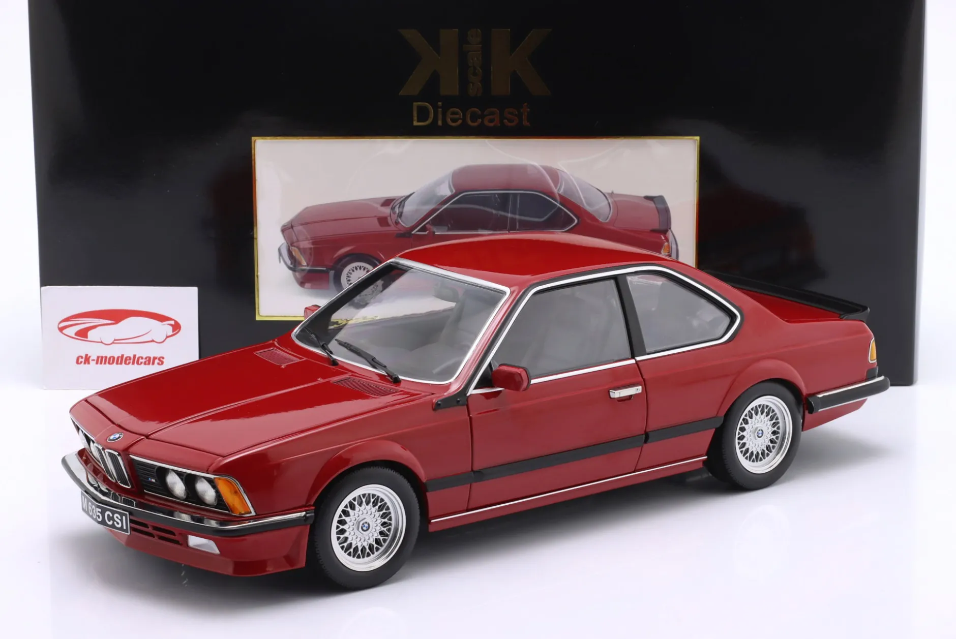 BMW M635 CSi Baujahr 1987 rot 1:12 KK-Scale