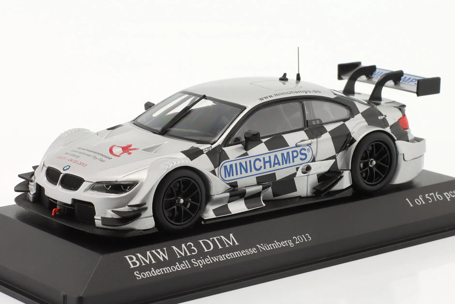 BMW M3 DTM Sondermodell Spielwarenmesse Nürnberg 2013 1:43 Minichamps