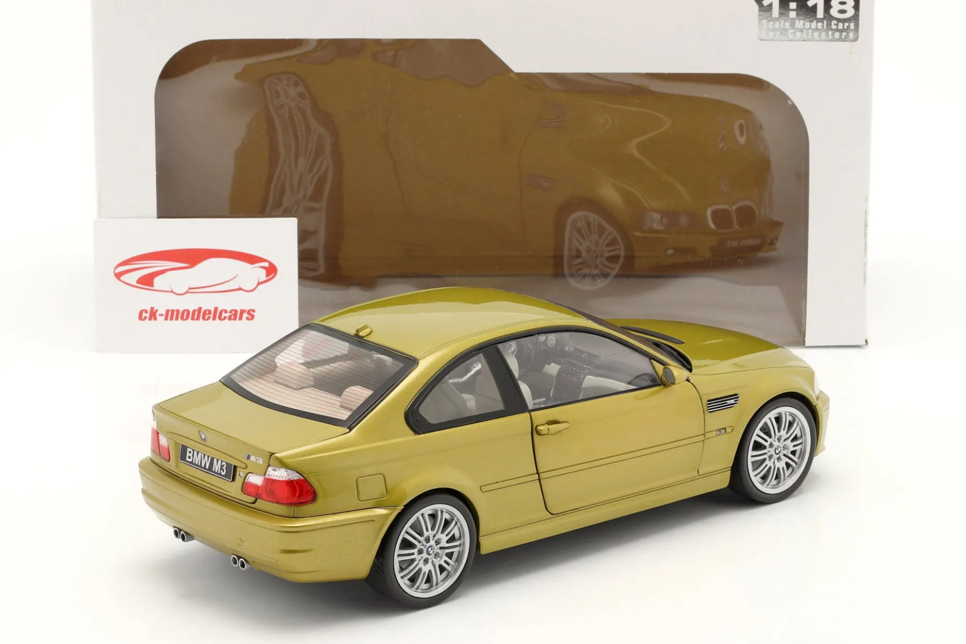 BMW M3 (E46) Baujahr 2000 phönix gelb 1:18 Solido