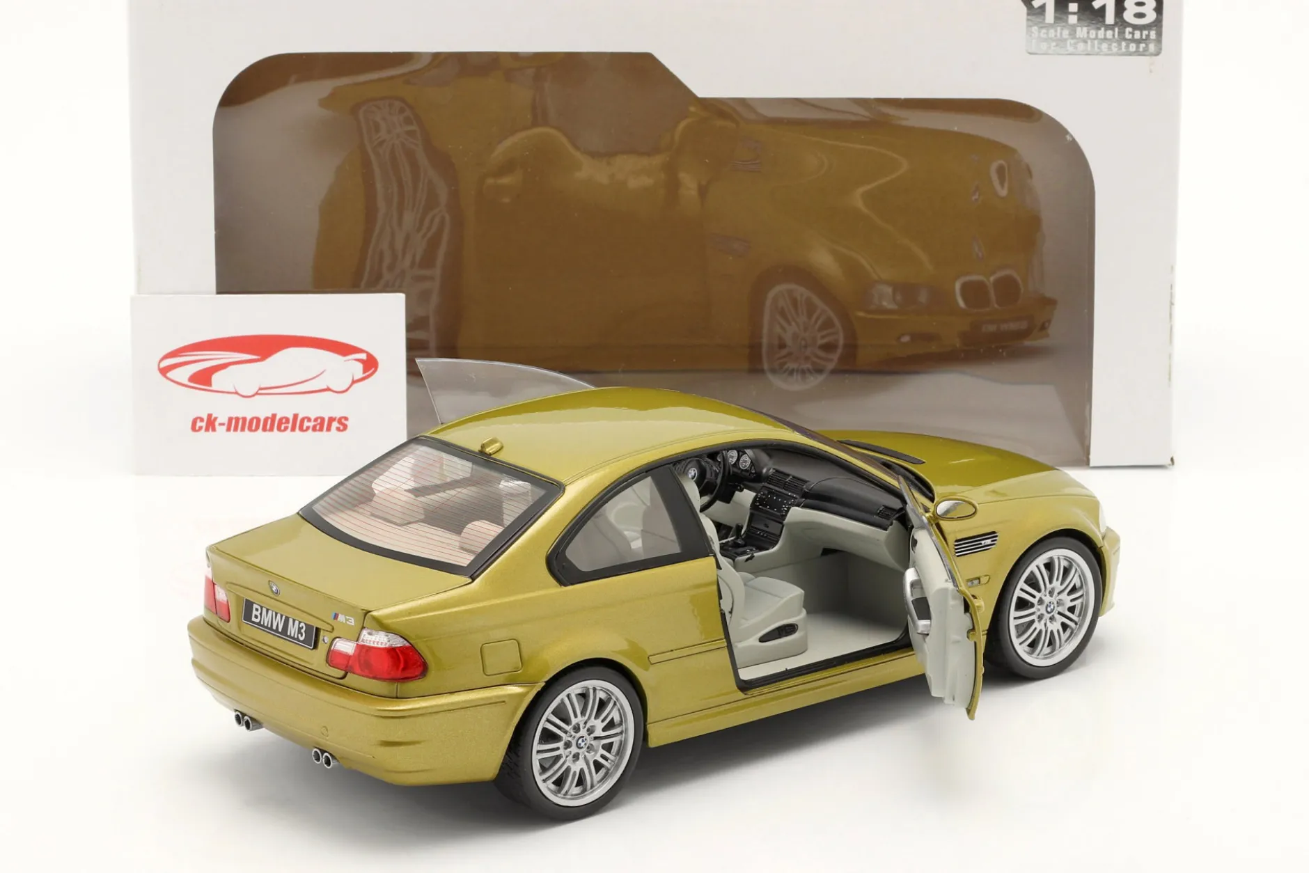 BMW M3 (E46) Baujahr 2000 phönix gelb 1:18 Solido