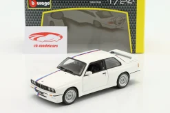 BMW M3 (E30) Baujahr 1988 weiß 1:24 Bburago