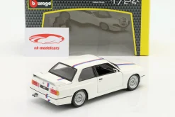 BMW M3 (E30) Baujahr 1988 weiß 1:24 Bburago