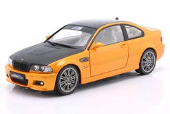 BMW M3 (E46) Coupé Baujahr 2000 orange metallic / schwarz 1:18 Solido