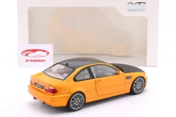 BMW M3 (E46) Coupé Baujahr 2000 orange metallic / schwarz 1:18 Solido