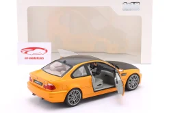 BMW M3 (E46) Coupé Baujahr 2000 orange metallic / schwarz 1:18 Solido