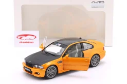 BMW M3 (E46) Coupé Baujahr 2000 orange metallic / schwarz 1:18 Solido