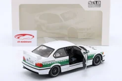 BMW M3 (E36) Coupe Baujahr 1991 Drift Polizei weiß / grün 1:18 Solido