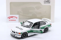 BMW M3 (E36) Coupe Baujahr 1991 Drift Polizei weiß / grün 1:18 Solido