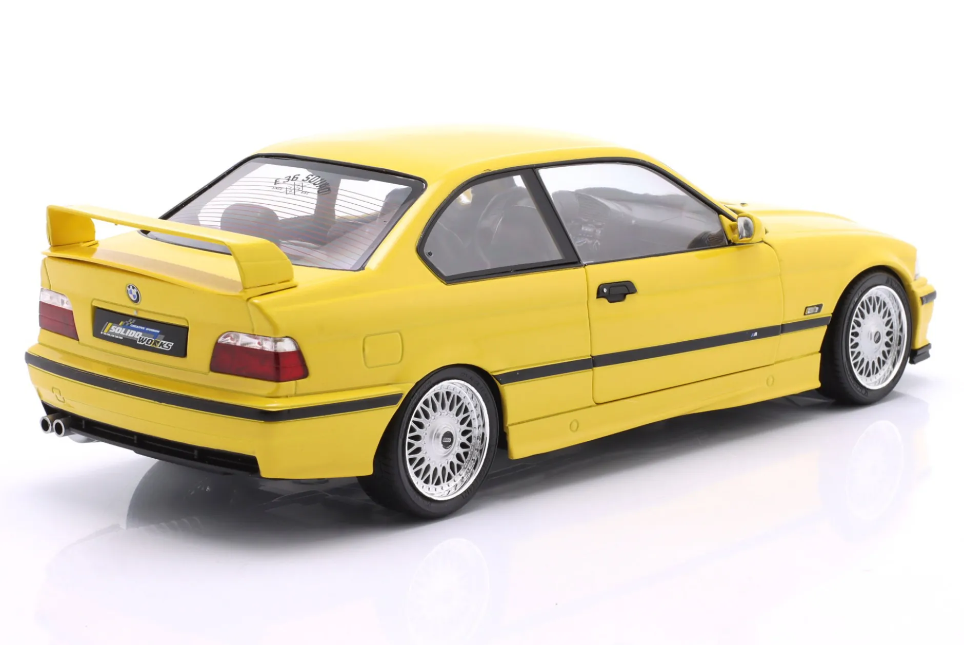 BMW M3 (E36) Coupe Baujahr 1991 gelb 1:18 Solido