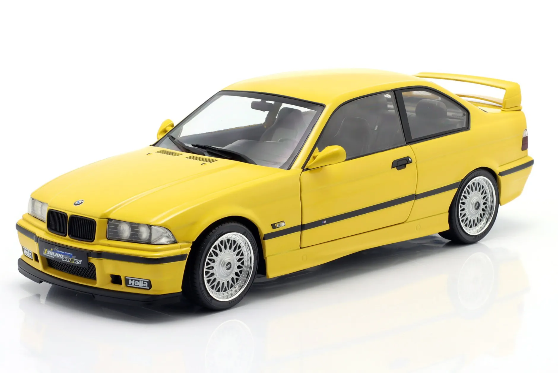 BMW M3 (E36) Coupe Baujahr 1991 gelb 1:18 Solido