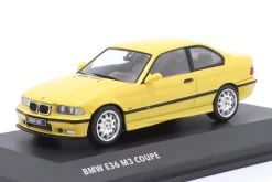 BMW M3 (E36) Coupe Baujahr 1999 gelb 1:43 Solido