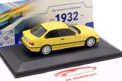 BMW M3 (E36) Coupe Baujahr 1999 gelb 1:43 Solido