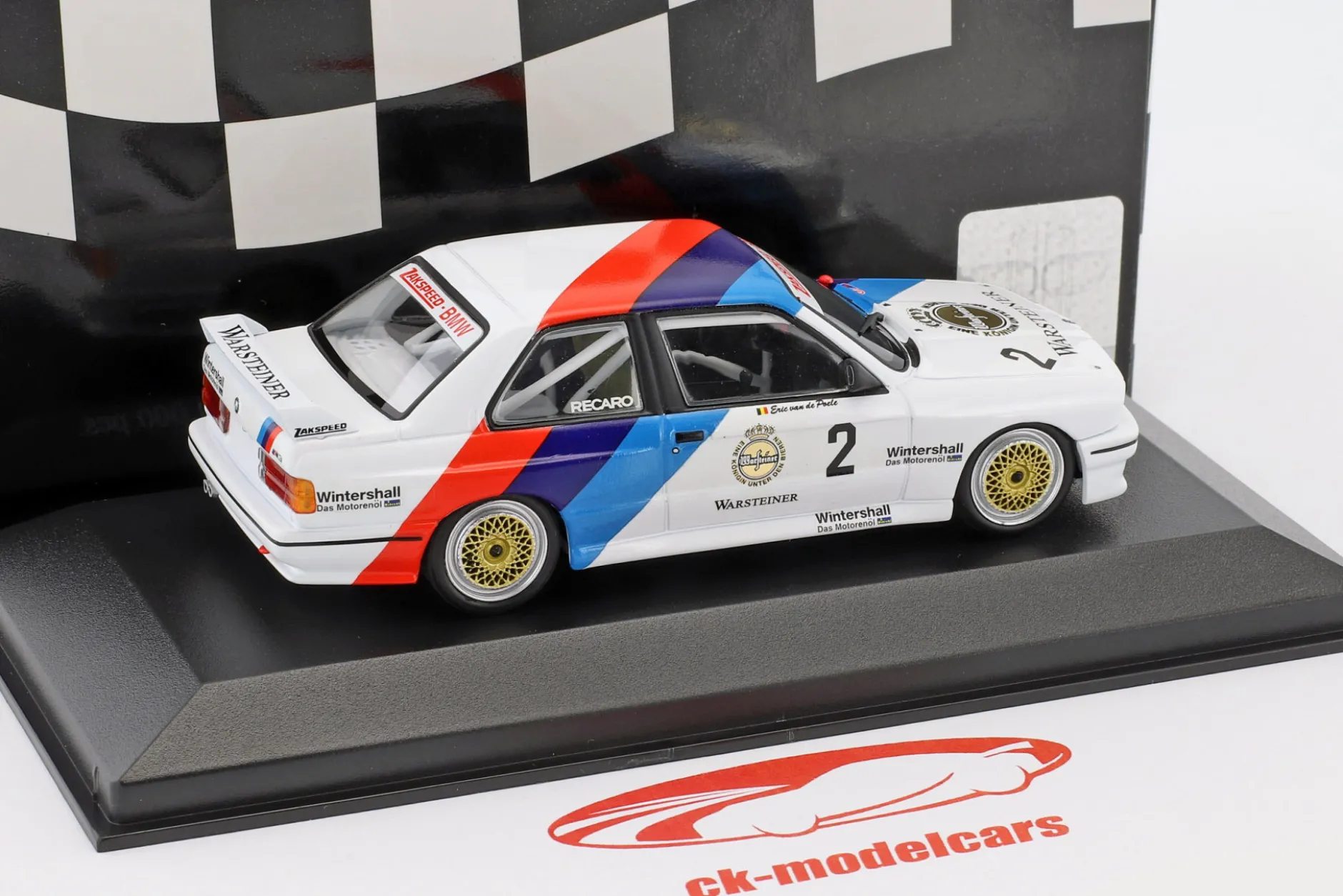 BMW M3 (E30) #2 DTM Champion 1987 Eric van de Poele 1:43 Minichamps