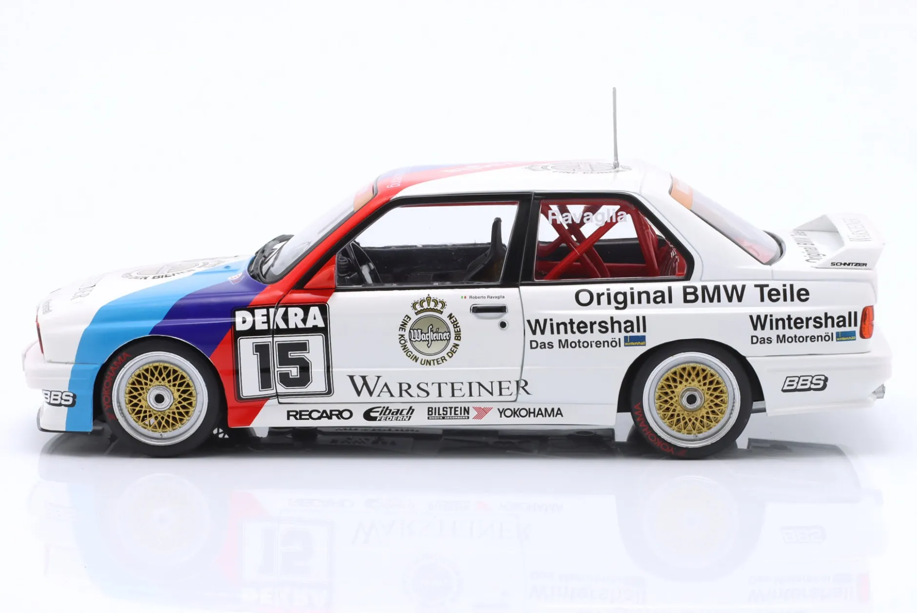 BMW M3 (E30) #15 DTM Champion 1989 Roberto Ravaglia 1:18 WERK83