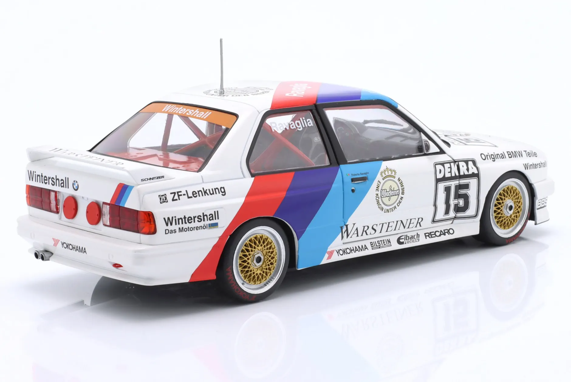 BMW M3 (E30) #15 DTM Champion 1989 Roberto Ravaglia 1:18 WERK83