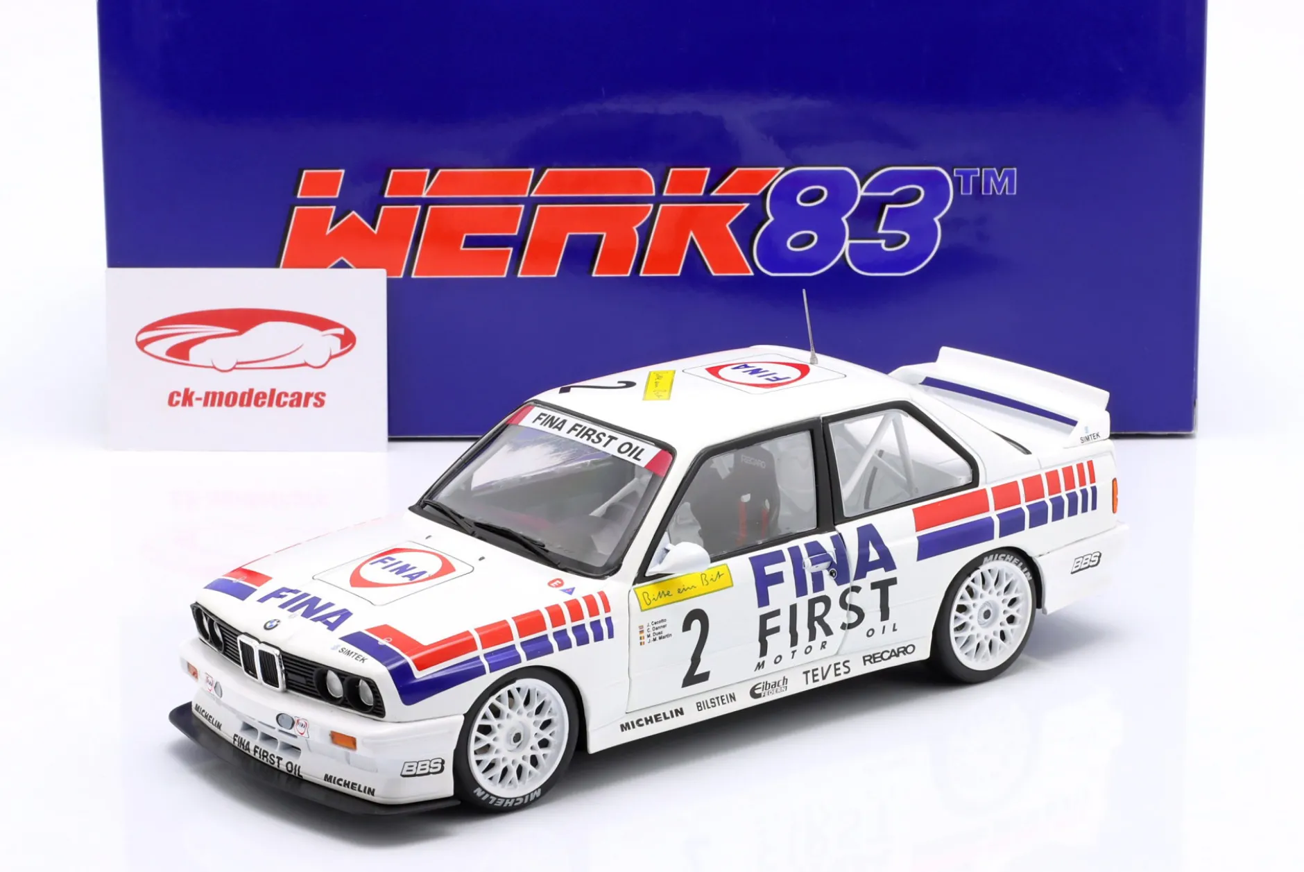 BMW M3 E30 #2 Sieger 24h Nürburgring 1992 FINA Motorsport Team 1:18 WERK83